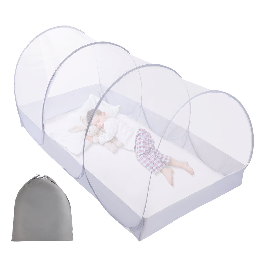 Doulami Mosquito Net Foldable Mosquito Net Tent Pop Up Travel Tent Lightweight Easy Setup Tent for Camping Travel Patio Bed Dorm